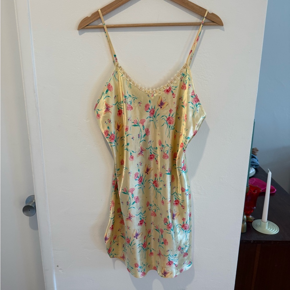 Vintage Butter Yellow Slip Dress